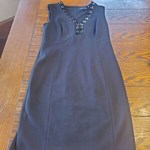 Ivanka Trump black lace top sheath dress Sz 4